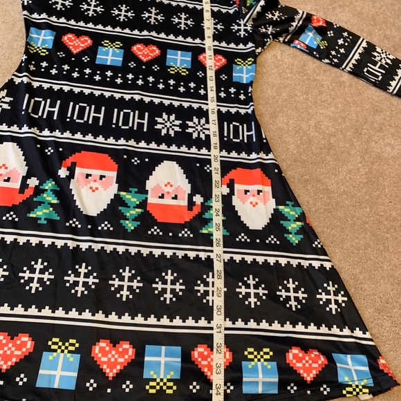 LADIES SANTA 🎅 “HOHOHO” PRINT DRESS NWOT L… - Picture 16 of 16